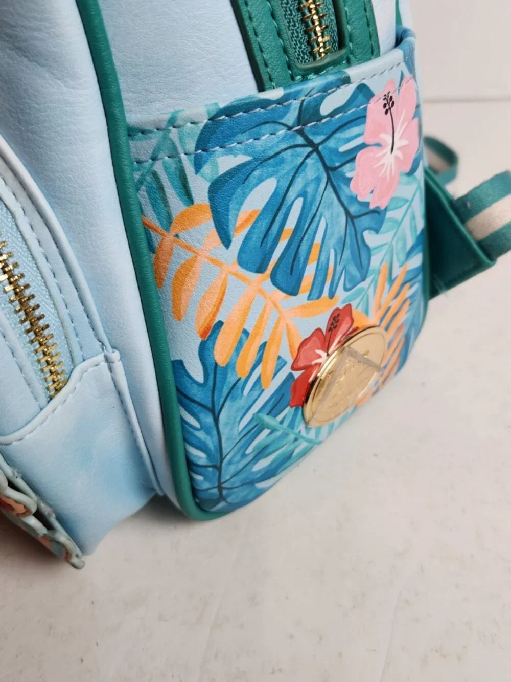 Our Universe Disney Stitch with Angel Heart Pineapple Mini Backpack Embroidered Our Universe Disney Lilo & Stitch Angel & Stitch Pineapple  main image 2